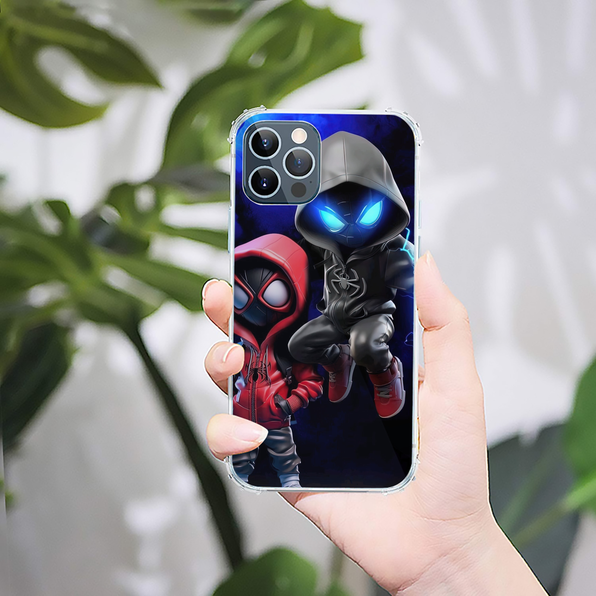 （画像用） Spider Man スパイダーマン 【iPhone 12シリーズ対応】透明スマホケース（クリアソフトケース）